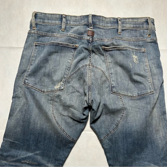 G Star Raw distressed patched moto style denim pants 36 x 32 - Picture 4 of 6